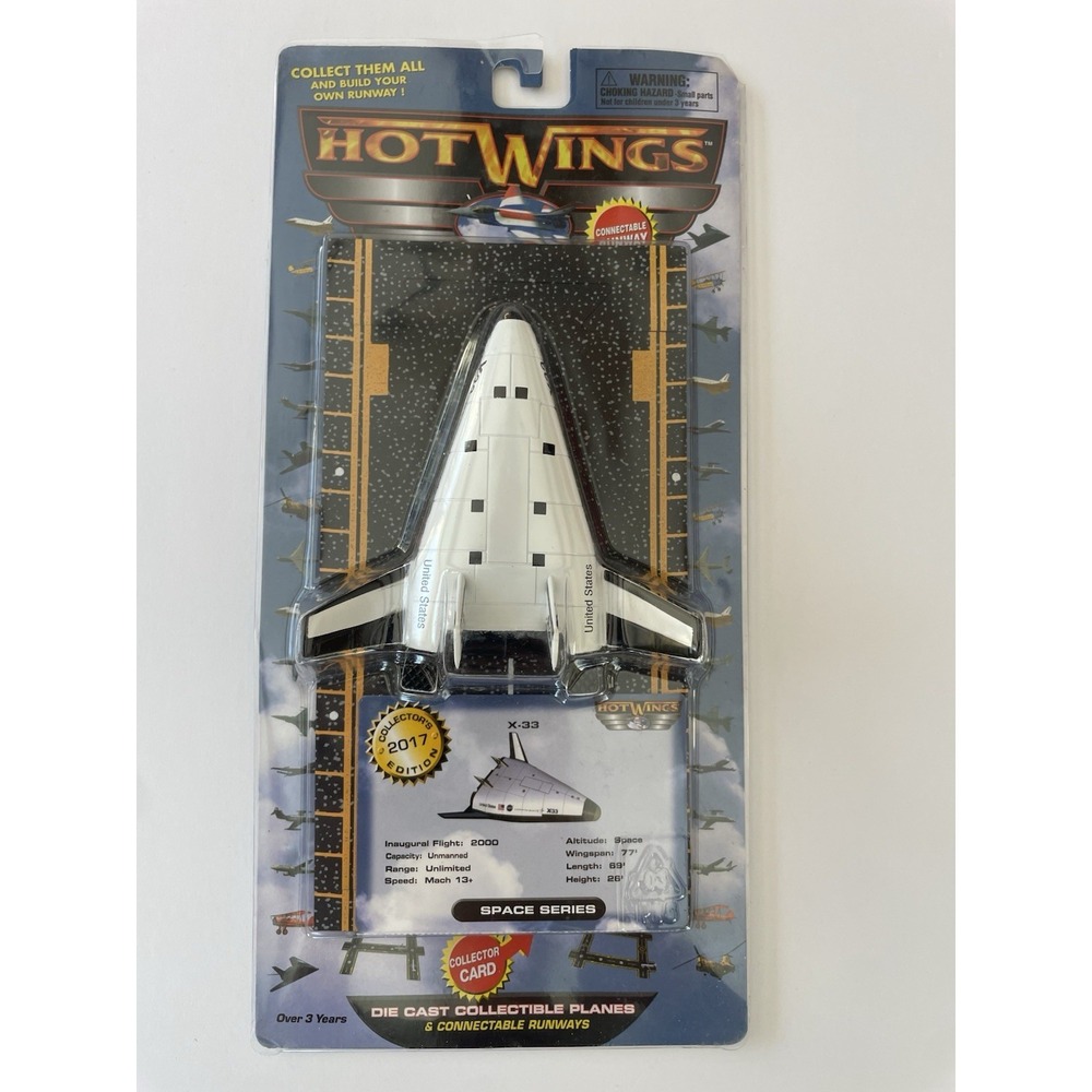 Hot Wings X-33 Space‎ Series Die Cast Plane 2017 Collector Edition NASA Shuttle